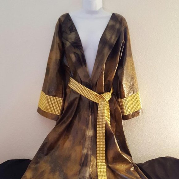 Medieval Tudors Inspired Faux Croc Maxi Coat - Picture 1 of 8